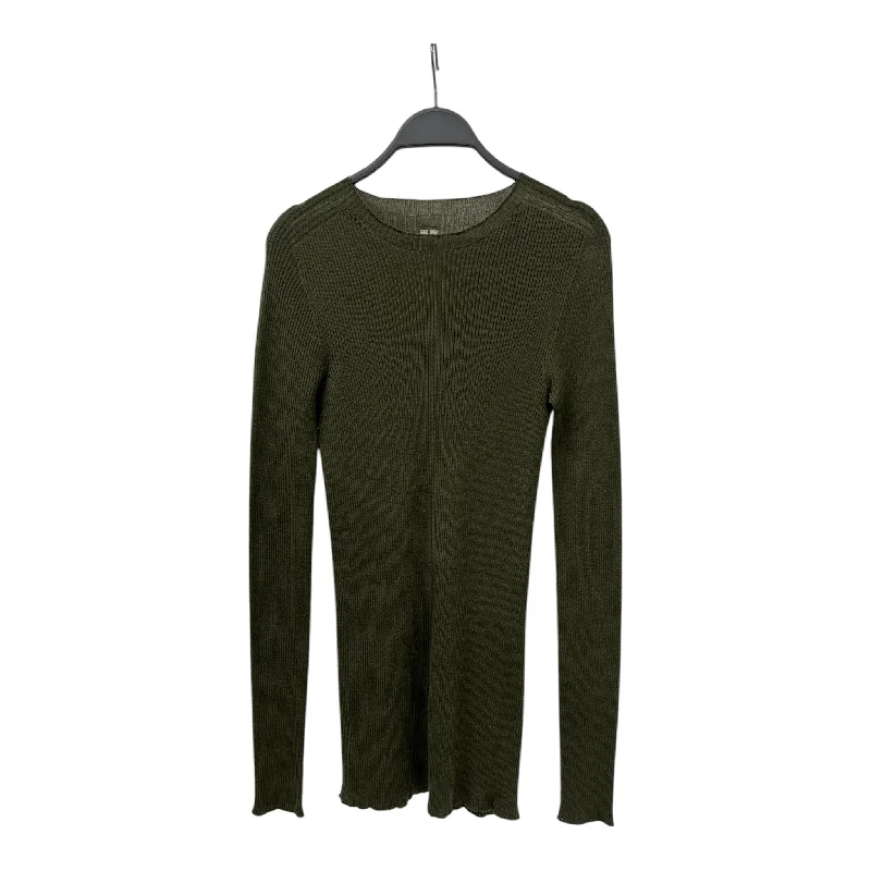 Rick Owens/Sweater/XS/Wool/GRN/F/W 21 GETHSEMANE SWEATER Fleece Fabric Down Fabric Feather Fabric