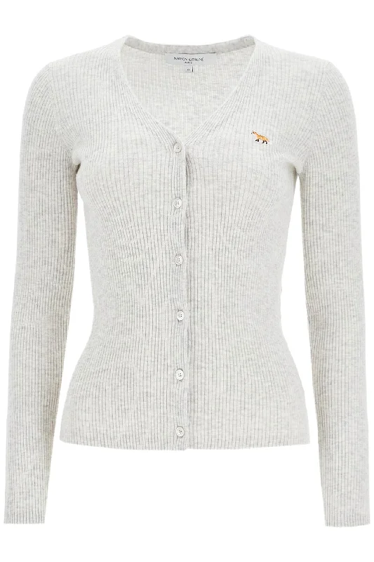 Slim Fit Baby Fox Cardigan For Casual Formal Business