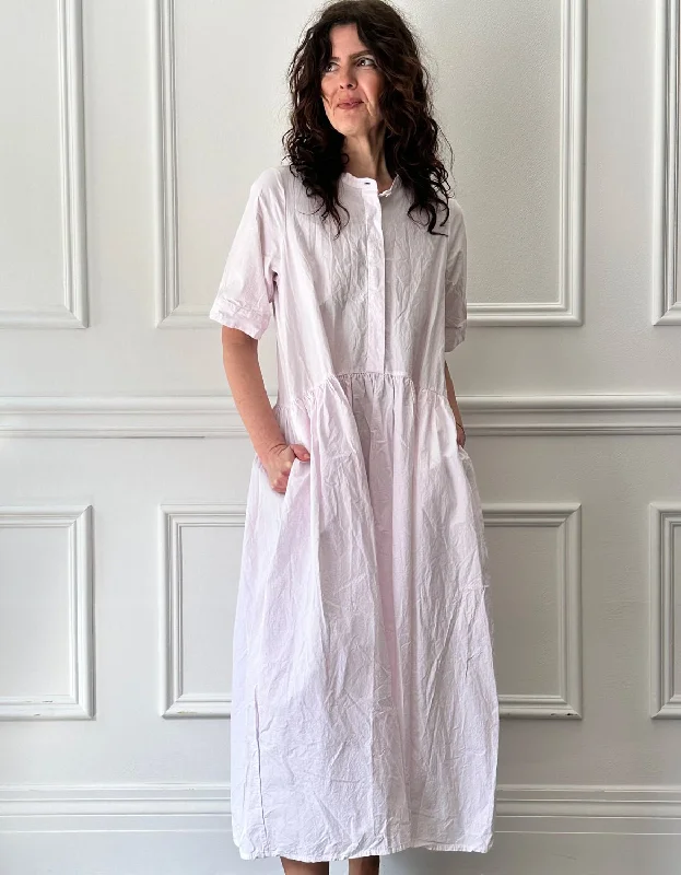 BERGFABEL - Farmer Dress in Pink Graph