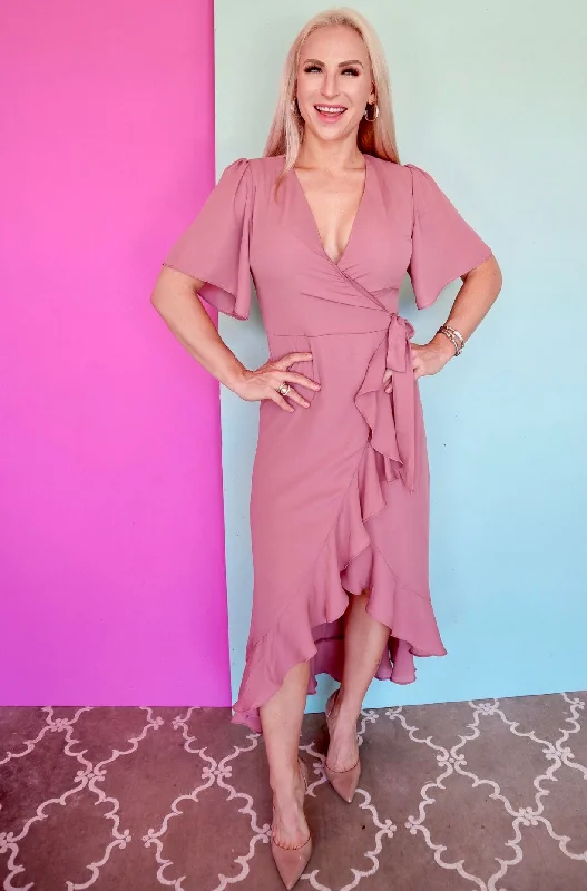 WRAPPED ON YOU DRESS