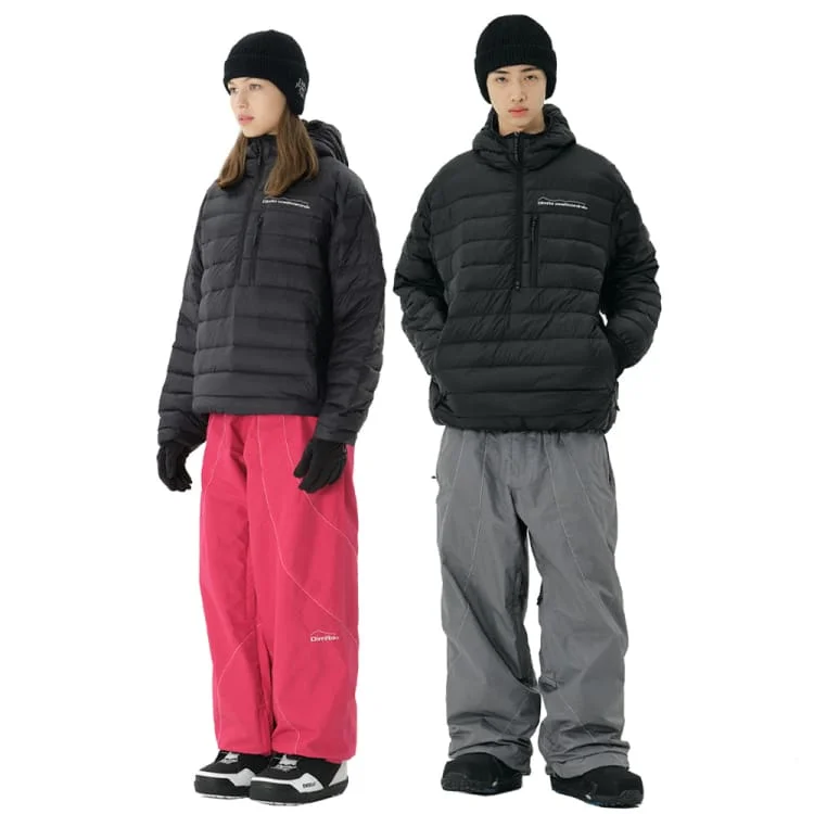 Dimito Pullover Light Down Jacket-BLACK [KOREAN BRAND] Mesh Jacket Canvas Jacket Denim Jacket