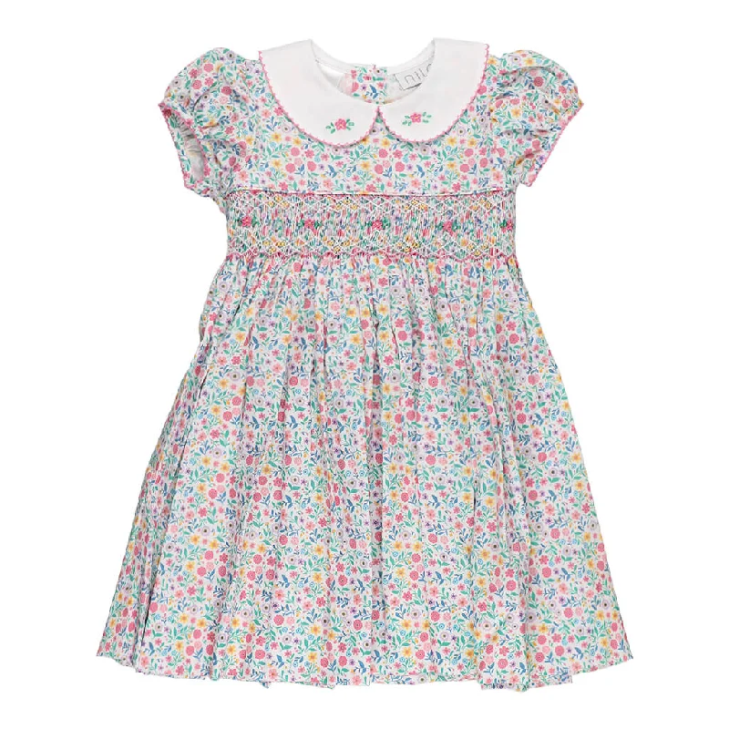 Rose Smocked Waist Dress