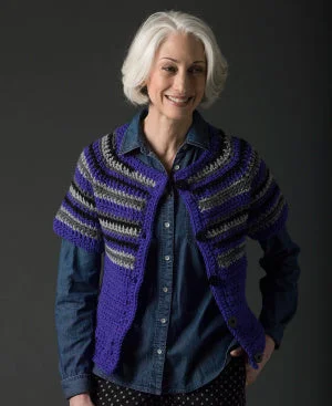 Level 3 Crocheted Cardigan (Crochet) Terry Blend Velvet Blend Canvas Blend