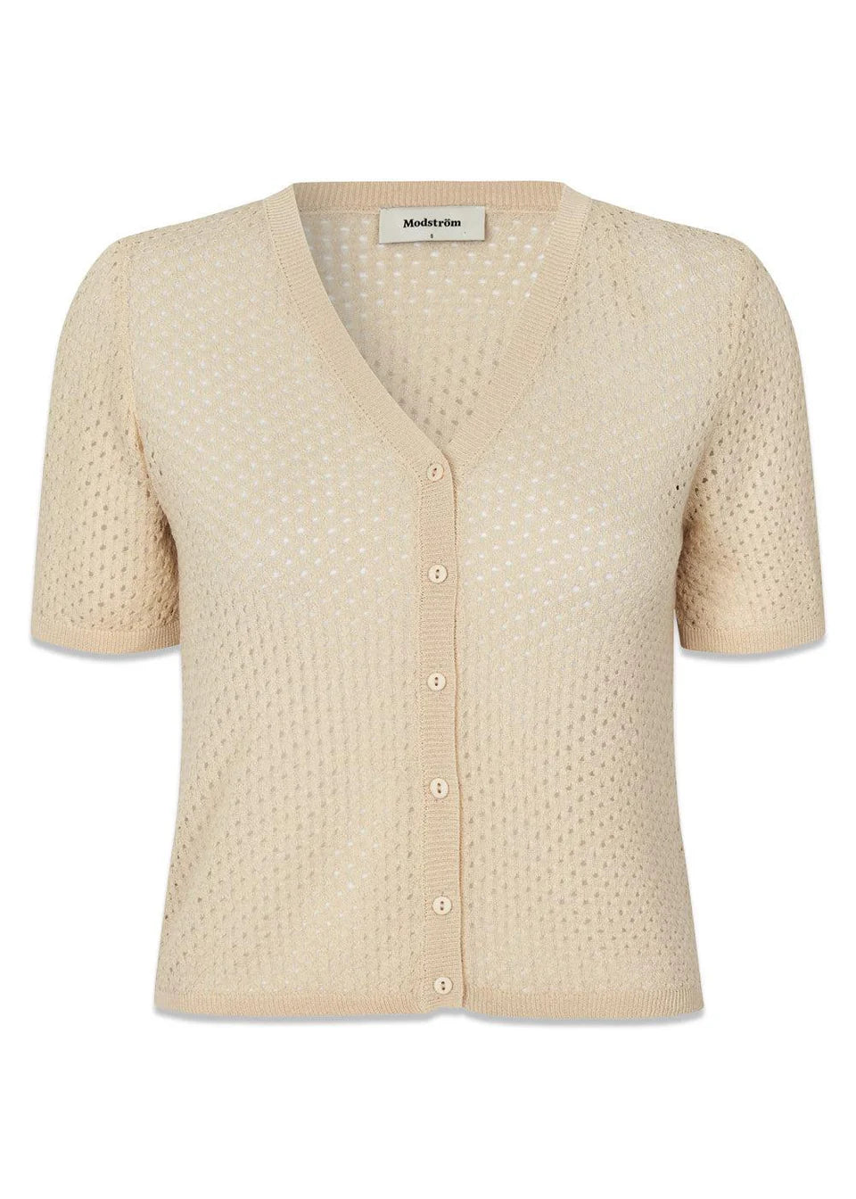 Modström - IggyMD cardigan - Summer Sand Collared Crew Neck Turtle Neck