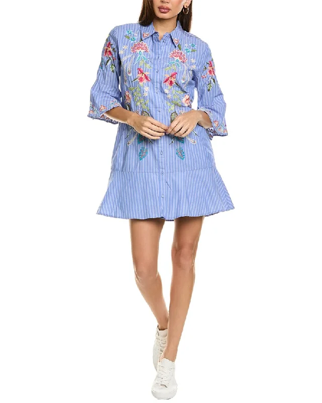 Johnny Was Emika Tiered Flounce Dress