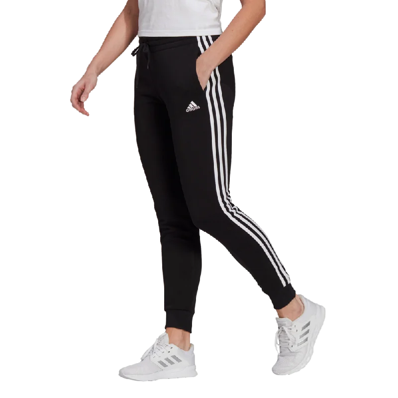 adidas Essentials Fleece 3-Stripes Womens Pants Straight Trendy,
