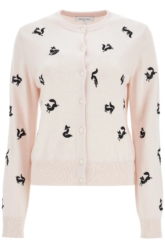 Fancy Fox Cardigan  - Pink Stylish Fashionable Trendy