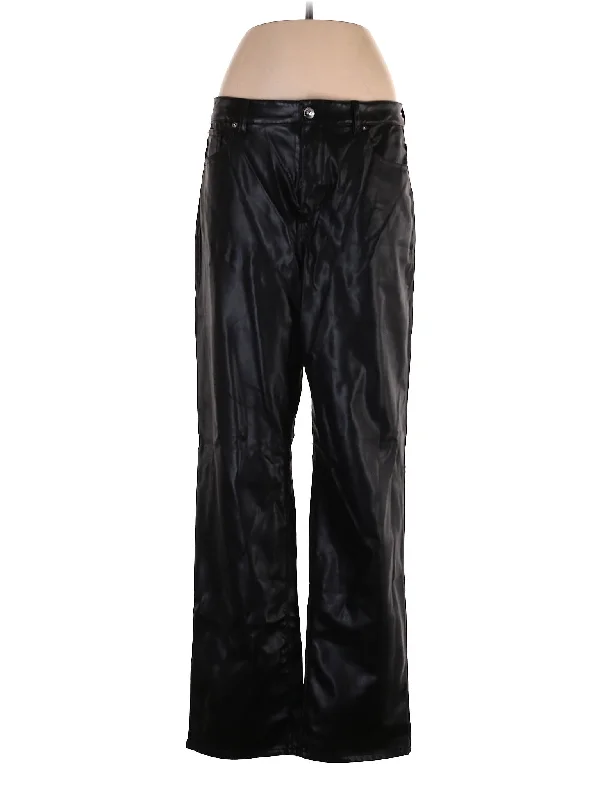 Faux Leather Pants Trendy Trousers,