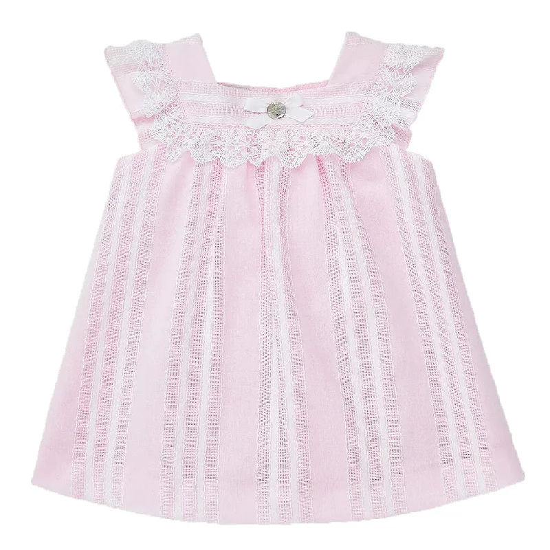 Paz Rodriguez Woven Dress Aura Chalk Pink