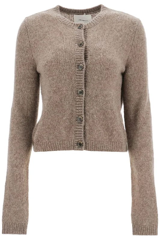 Felicia Silk And Cashmere Cardigan  - Neutro Plaid Cardigan Polka Dot Checkered