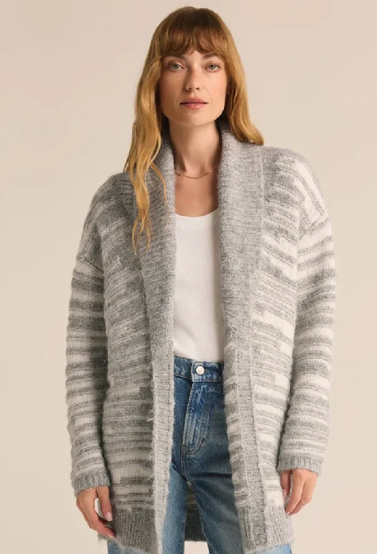 LEVEL UP CARDIGAN Terry Blend Velvet Blend Canvas Blend