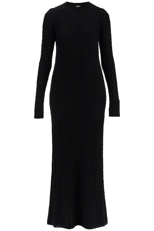 Toteme Women's Elegant  Maxi Cable Knit Dress