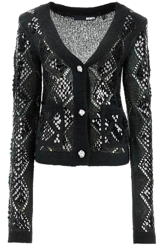 Perforated Cardigan With  - Black Wool Cardigan Cotton Cardigan Cashmere Cardigan