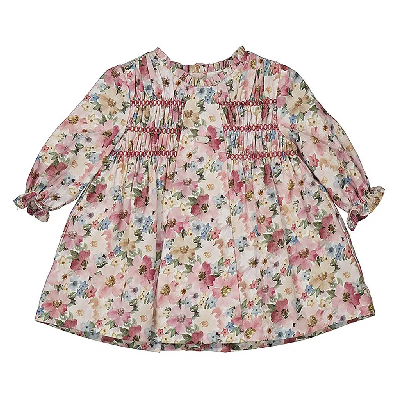 Dress With Smock Pink