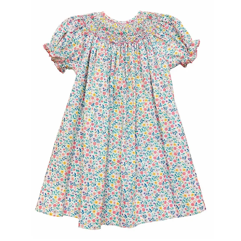 Emma Smocked Floral Bishop Dress Set