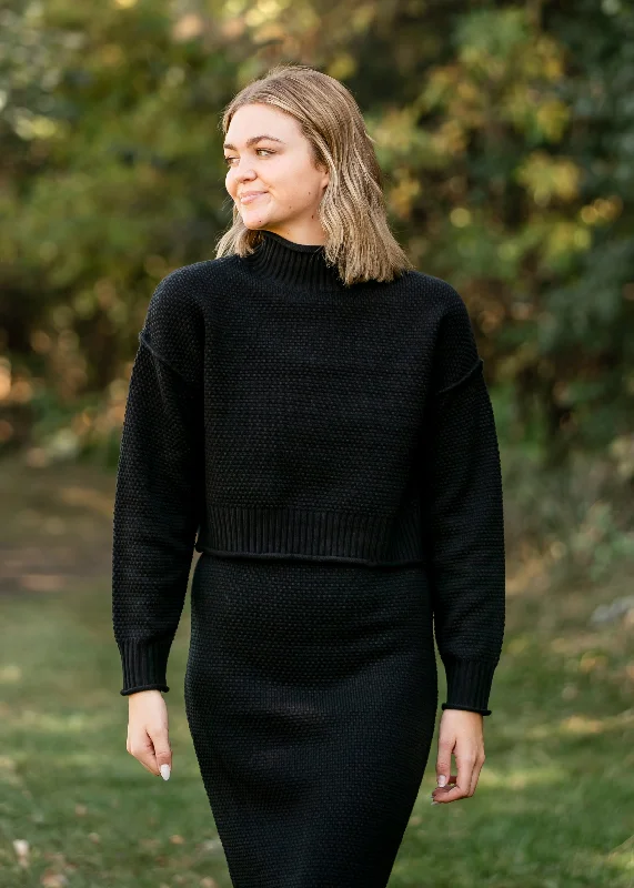 Cali Mockneck Sweater - FINAL SALE Cotton Fabric Linen Fabric Terry Fabric
