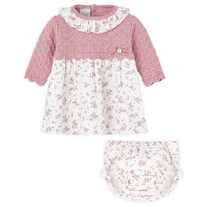 Combined Wool Dress - Dama