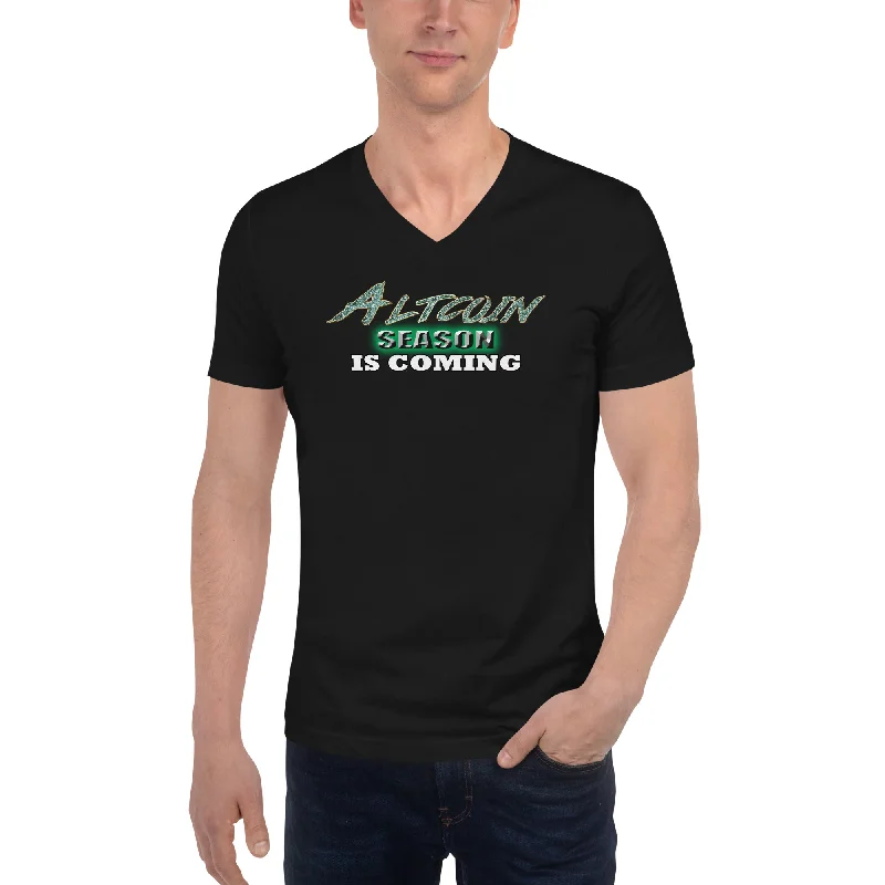 Altcoin Season Is Coming Crypto Bull Run V-Neck T-Shirt Layered Multi-layer Single Layer