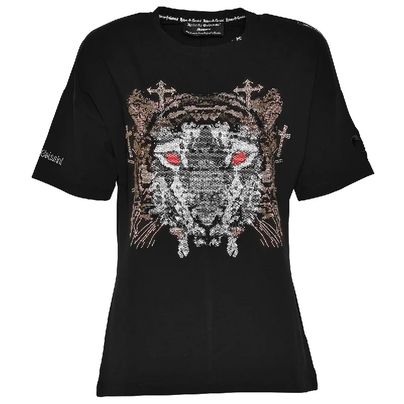 Tiger T-Shirt Schwarz Elasticated Padded Insulated