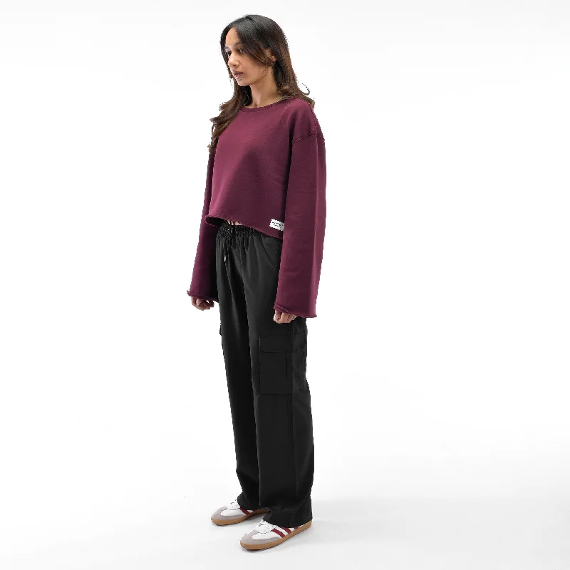 Effortless Bell sleeve sweat shirt Terry Blend Velvet Blend Canvas Blend