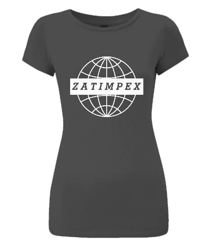 Women's Slim-Fit Jersey T-Shirt "ZATimpex" Striped Floral Plaid