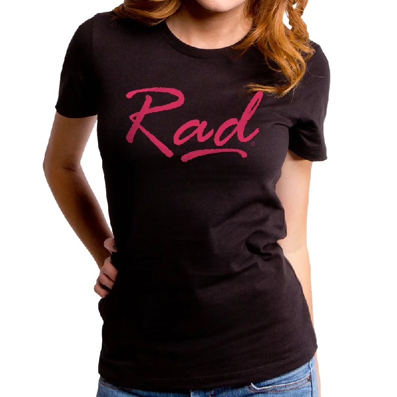 RAD Women's T-Shirt Ribbed T-Shirt High Neck Heavyweight