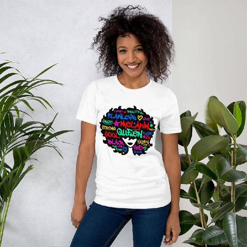 Graffiti Afro (Short-Sleeve Unisex T-Shirt) Handmade Hand-knitted Hand-woven