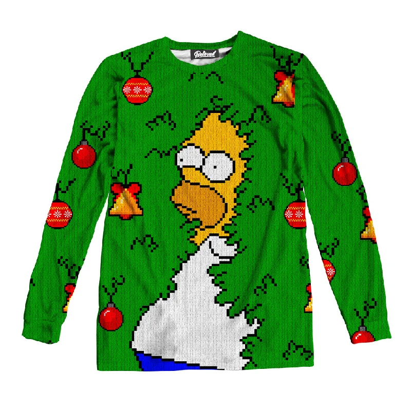 Homer Gone Christmas Unisex Long Sleeve Tee Cozy Warm Stylish