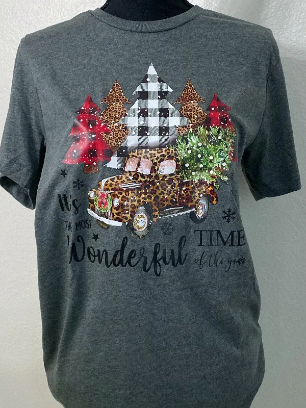 It's the Most Wonderful Time of The Year Graphic Tee Fleece Nylon Spandex