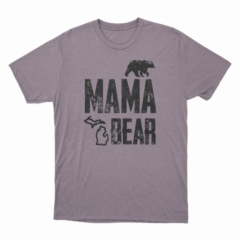 Mama Bear - Unisex Tee Fleece Fabric Down Fabric Feather Fabric