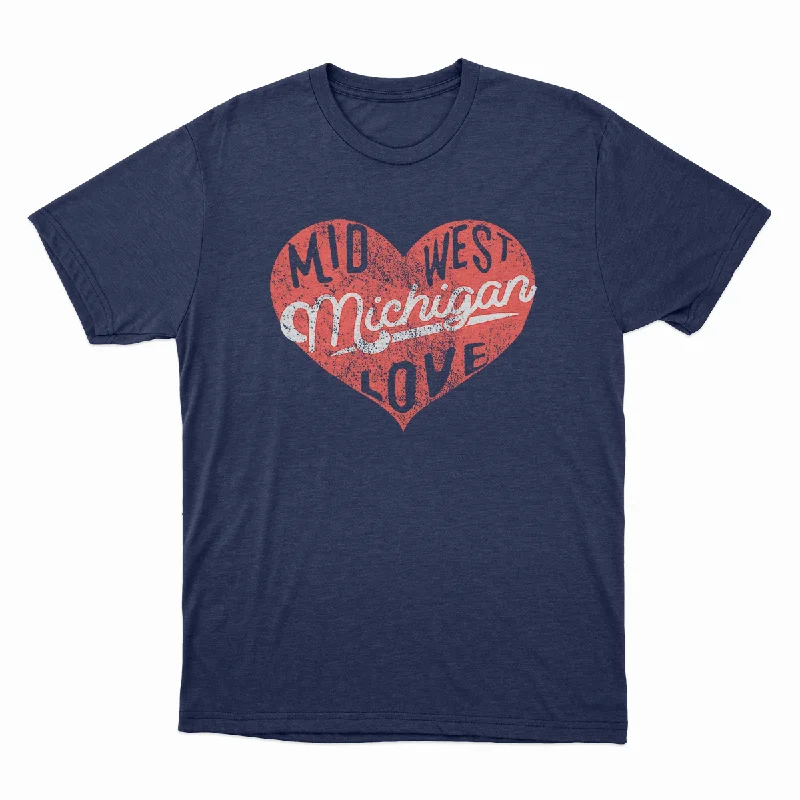 Midwest Love - Unisex Tee Hooded Caped Shawl Collar