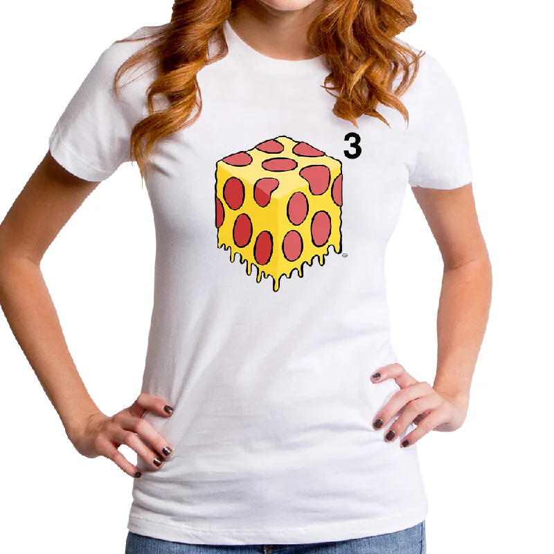 Pizza Cubed Women's T-Shirt Solid Color Striped Floral