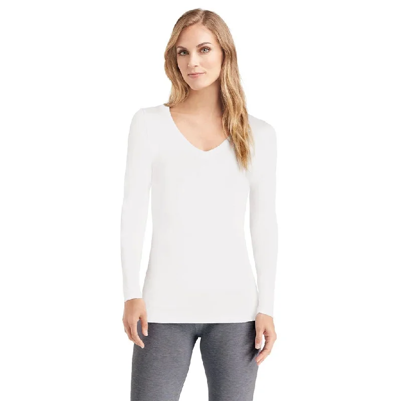 Softwear With Stretch Long Sleeve V Neck Shirt Fitted T-Shirt Seamless Stretchy