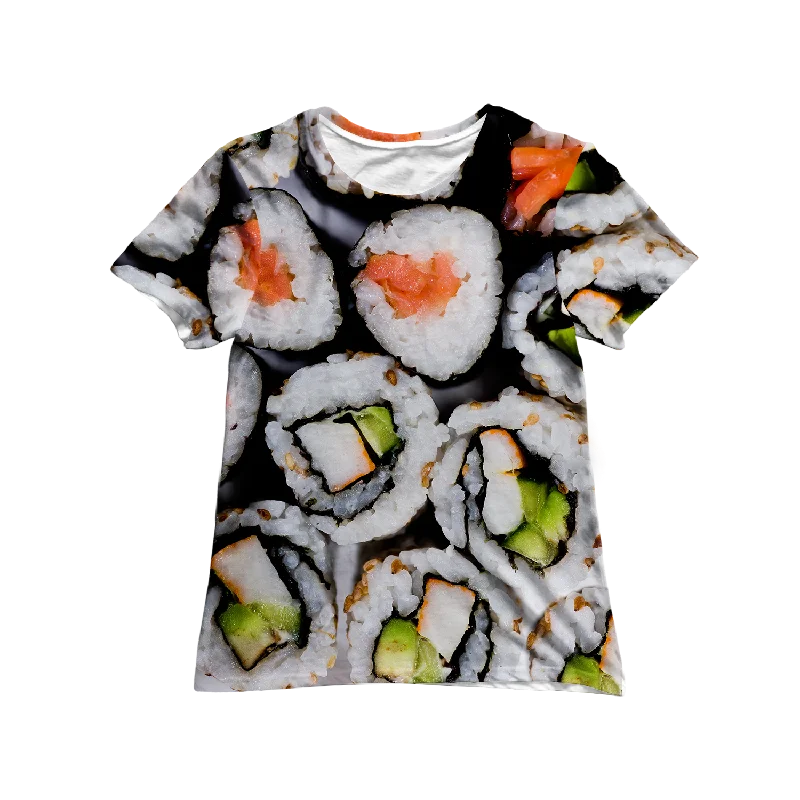 Sushi Women's Tee Graphic Embroidered Appliqued