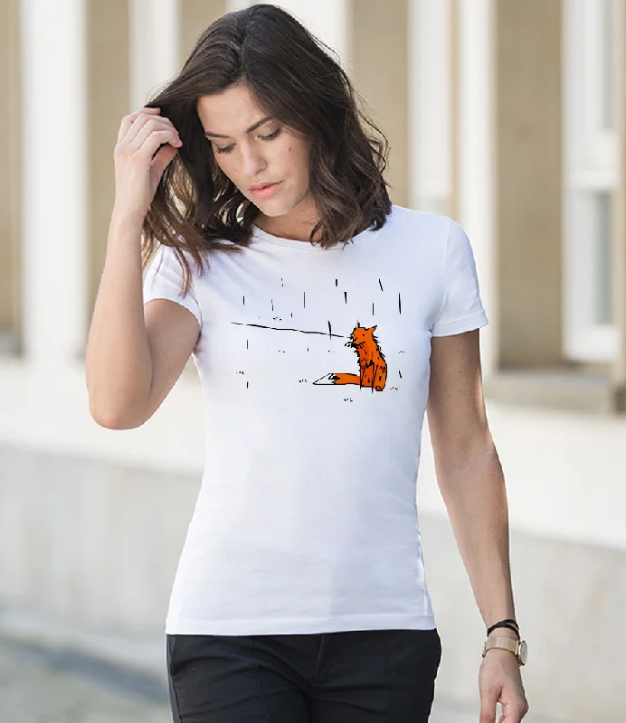 Wet fox ladies t-shirt Iron Safe Non-Iron Wrinkle Free