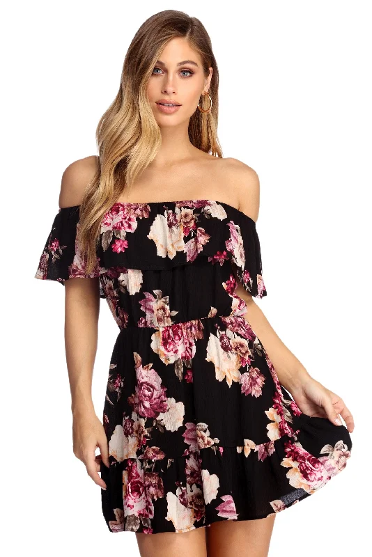 Blooming Beauty Mini Dress Tunics Top rated