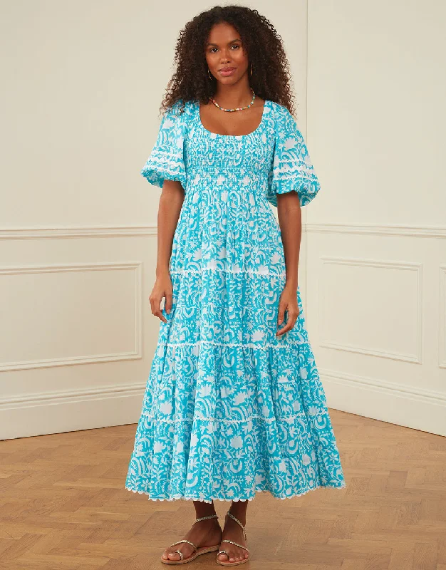 Angelina Dress - Aqua Begonia Tunics Bestseller popular