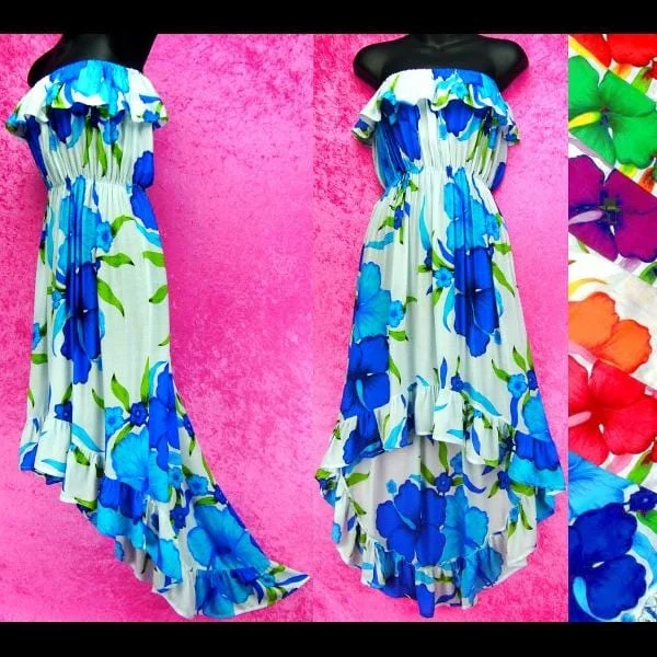 Bright Flower Flamenco Dress Tunics Modern contemporary