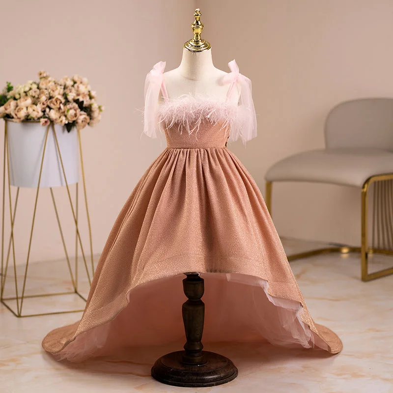Girls Pageant Dresses Baby Girl Summer Sleeveless Bow Tail Forma Party Dress Square Neckline Feminine Girls Pageant Dresses Baby Girl Summer Sleeveless Bow Tail Forma Party Dress Square Neckline Feminine