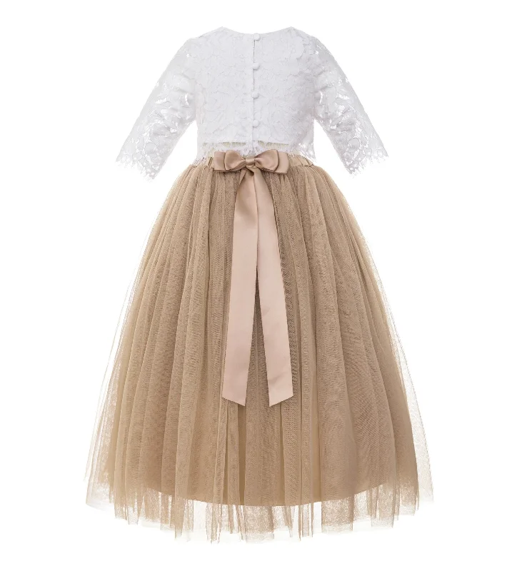 Eyelash Lace Flower Girl Dress A-Line Tulle Wedding Pageant Special Occasions Dance Recital Gown LG5 Tunics Top rated Eyelash Lace Flower Girl Dress A-Line Tulle Wedding Pageant Special Occasions Dance Recital Gown LG5 Tunics Top rated