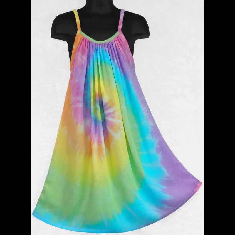 Girl's Soft Tie-Dye Parachute Dress (Ages: 4, 6, 8, 10, 12) Tunics Sophisticated sleek Girl's Soft Tie-Dye Parachute Dress (Ages: 4, 6, 8, 10, 12) Tunics Sophisticated sleek