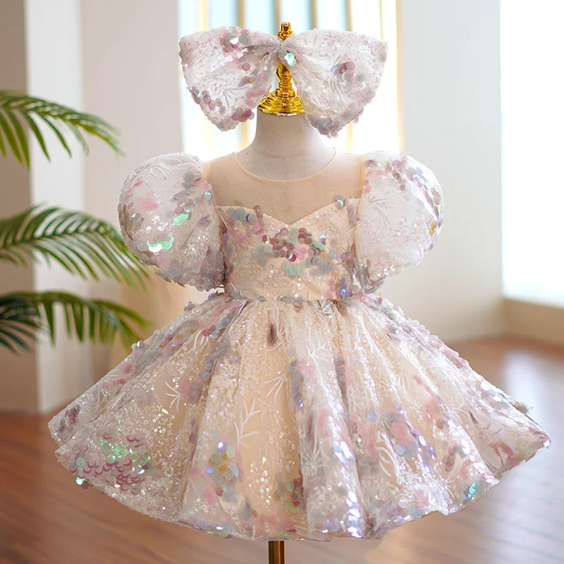 Girl Formal Dresses Baby Girl Gorgeous Colorful Sequins Dress Princess Party Dresses Easter Dress For Toddler Tunics Yoga stretchy Girl Formal Dresses Baby Girl Gorgeous Colorful Sequins Dress Princess Party Dresses Easter Dress For Toddler Tunics Yoga stretchy