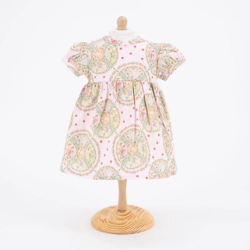 Pink Nativity Doll Dress Tunics Satin smooth